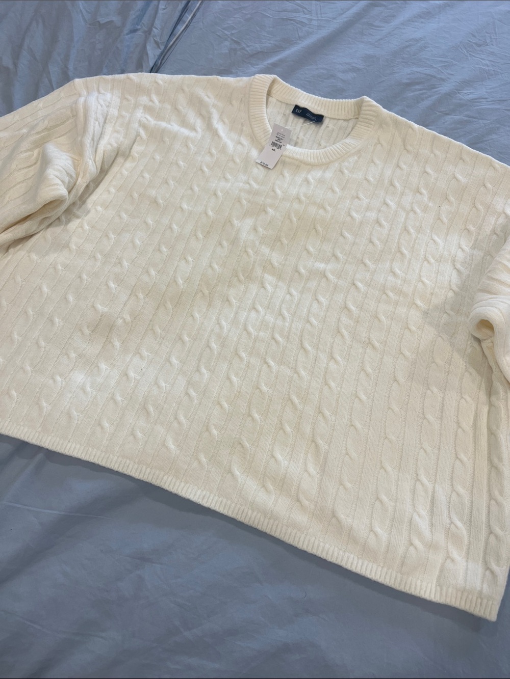 Cream Cable Knit Sweater